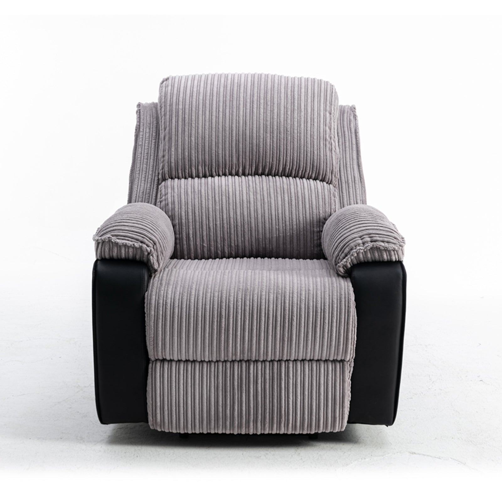 Grey Fabric Recliner Chair Theater Single Recliner Thick Seat And Backrest, Suitable For Living Room, Side Bags Electric Sofa Chair, Electric Remote Control.The Angle Can Adjust Freely Grey Fabric