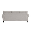 Modern Transitional Sand Hued Textured Fabric Upholstered 1Pc Sofa Attached Cushions Living Room Furniture Desert Sand Primary Living Space Modern,Transitional Fabric