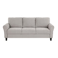 Modern Transitional Sand Hued Textured Fabric Upholstered 1Pc Sofa Attached Cushions Living Room Furniture Desert Sand Primary Living Space Modern,Transitional Fabric