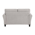 Modern Transitional Sand Hued Textured Fabric Upholstered 1Pc Loveseat Attached Cushion Living Room Furniture Desert Sand Primary Living Space Farmhouse,Modern,Traditional,Transitional Fabric