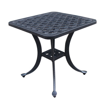 End Table, Dark Lava Bronze Antique Bronze Aluminum