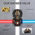 Shower System Shower Faucet Combo Set Wall Mounted With 10