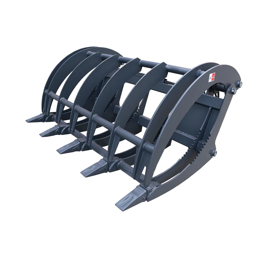 72'' Extreme Grapple Rake Skid Steer Attachment Black Steel