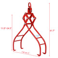 4 Claw Timber Log Lifting Logging Tongs Grabber Tong 36