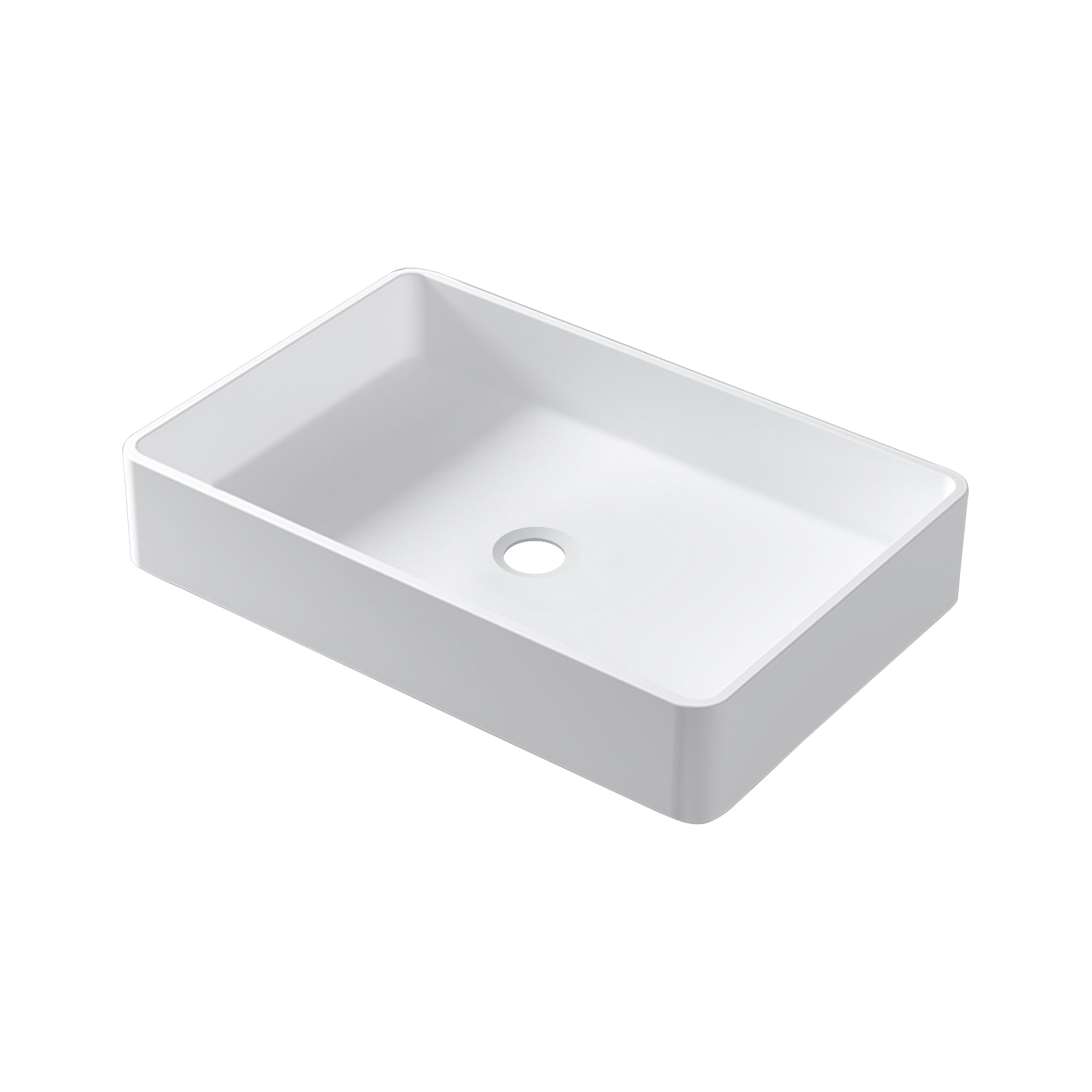 Fs130 545 Solid Surface Basin White Solid Surface