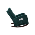 Accent Chair Tv Chair Living Room Chair Lazy Recliner Comfortable Fabric Leisure Sofa,Modern High Back Armchair Antique Green Metal & Wood Metal