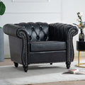 3 Piece Configurable Living Room Set Black Pu