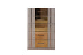 Lorenzo Gold Detailed Chest Made With Wood In Gray Gray Bedroom Modern Acacia Solid Wood Mdf Wood