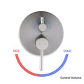 Wall Mounted Round Shower Combo Set With 10