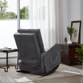 Single Sofa Reclining Chair Japanese Chair Lazy Sofa Tatami Balcony Reclining Sofa Adjustable Chair Antique Gray Metal