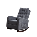 Single Sofa Reclining Chair Japanese Chair Lazy Sofa Tatami Balcony Reclining Sofa Adjustable Chair Antique Gray Metal