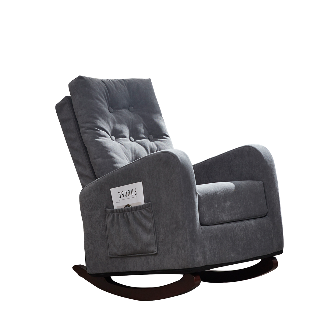 Single Sofa Reclining Chair Japanese Chair Lazy Sofa Tatami Balcony Reclining Sofa Adjustable Chair Antique Gray Metal