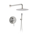 Wall Mounted Round Shower Combo Set With 10