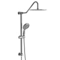 Shower Set 10Inch Overhead Shower And Hand Shower, Round Shower Set, Dual Shower Heads, Chrome Chrome Metal