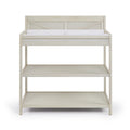 Barnside Changing Table Washed Gray Gray Solid Wood