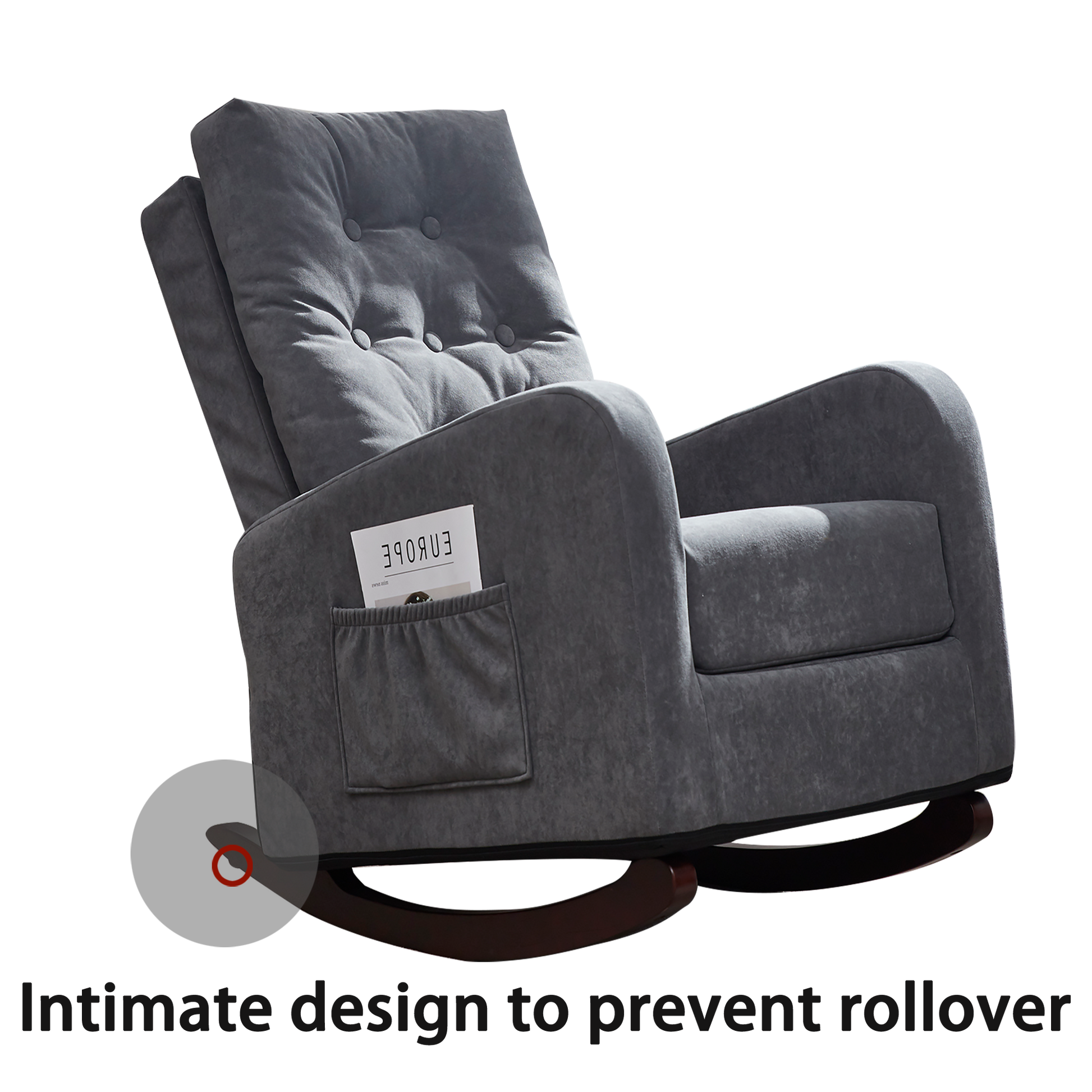 Single Sofa Reclining Chair Japanese Chair Lazy Sofa Tatami Balcony Reclining Sofa Adjustable Chair Antique Gray Metal