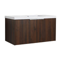 84 Inch Soft Close Doors Bathroom Vanity With Sink, A Small Storage Shelves, 36