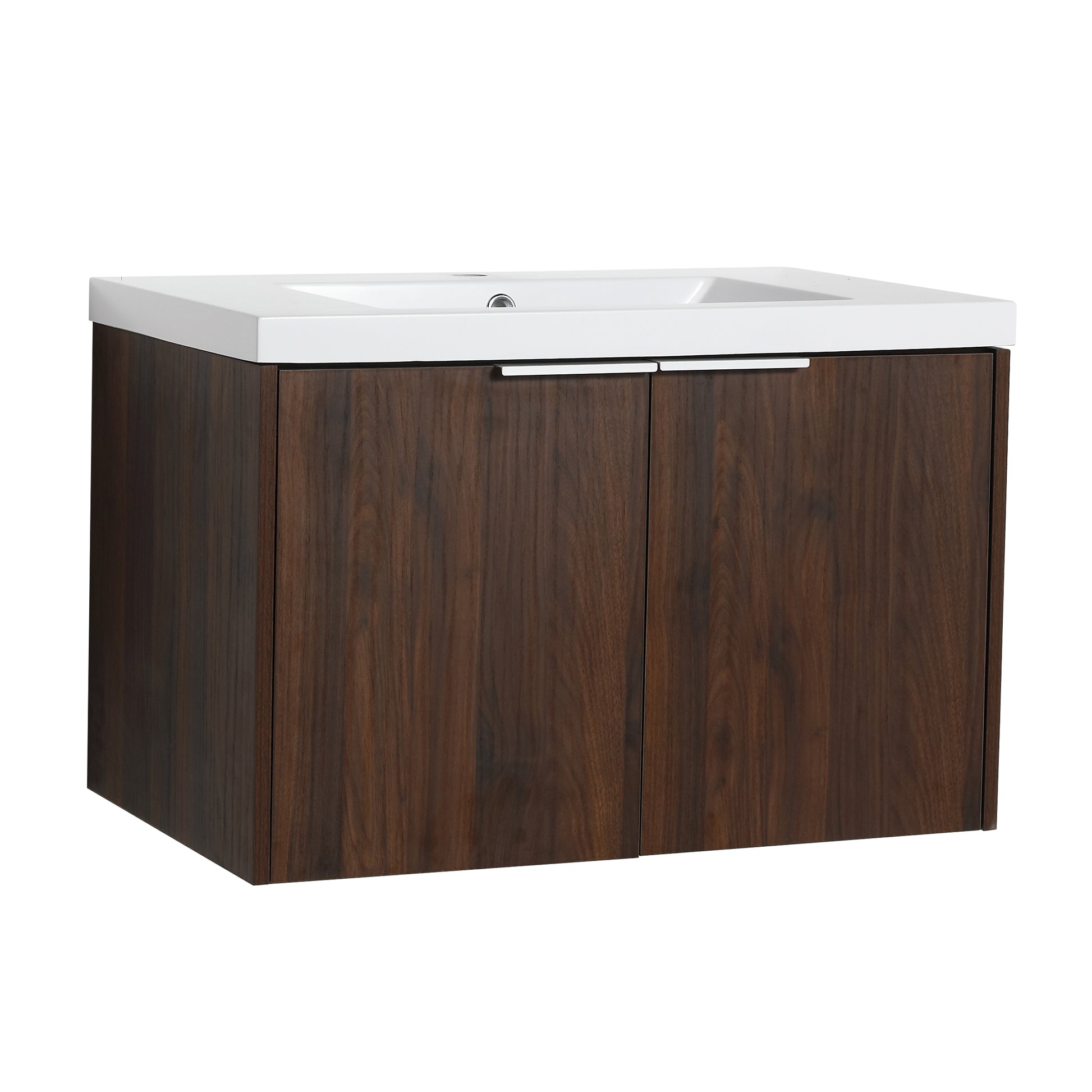 Soft Close Doors Bathroom Vanity With Sink,30 Inch For Small Bathroom,30X18 00630Caw Kd Packing California Walnut 2 Wall Mounted Modern Plywood Plywood