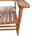 Balcony Porch Adult Rocking Chair Brown Brown Solid Wood