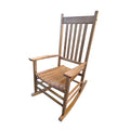 Balcony Porch Adult Rocking Chair Brown Brown Solid Wood