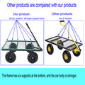 Wagon Cart Garden Cart Trucks Make It Easier To Transport Firewood Green Green Metal