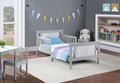 Connelly Reversible Panel Toddler Bed Gray Rockport Gray Gray Solid Wood