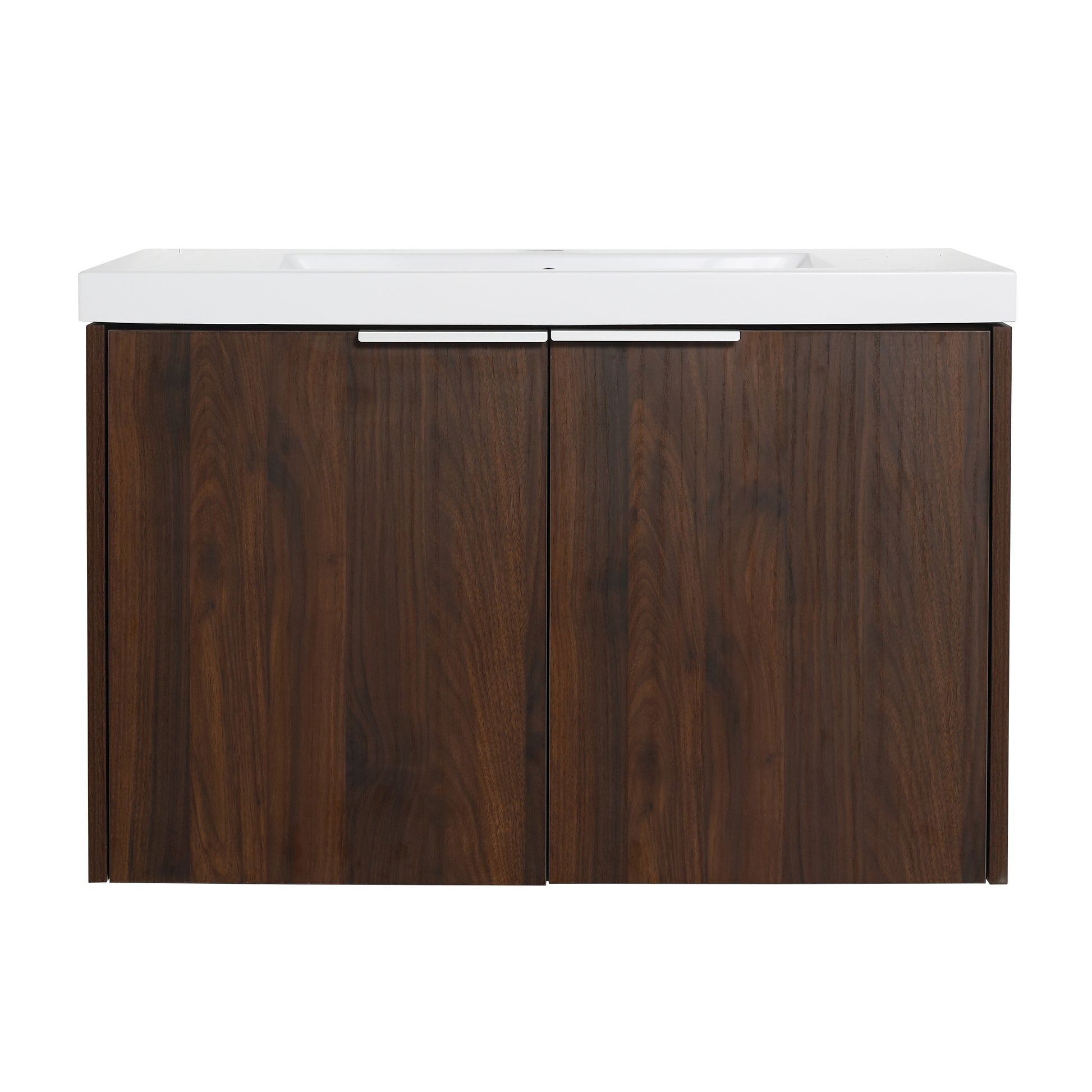 Soft Close Doors Bathroom Vanity With Sink,30 Inch For Small Bathroom,30X18 00630Caw Kd Packing California Walnut 2 Wall Mounted Modern Plywood Plywood