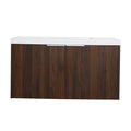 Modern Design 36 Inch Float Mounting Bathroom Vanity With Sink Soft Close Door,2 Doors 00636Caw Kd Packing California Walnut 2 Bathroom Wall Mounted Plywood Plywood