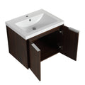 60 Inch Soft Close Doors Bathroom Vanity With Sink, A Small Storage Shelves, 24