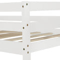 Twin Over Twin King Irregular King Size Bunk Bed With Twin Size Trundle, Extendable Bunk Bed White Old Sku :Lp000032Aak White Solid Wood