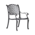 Sparta Modern Dining Arm Chair, Navy Blue Antique Navy Blue Polyester Aluminum