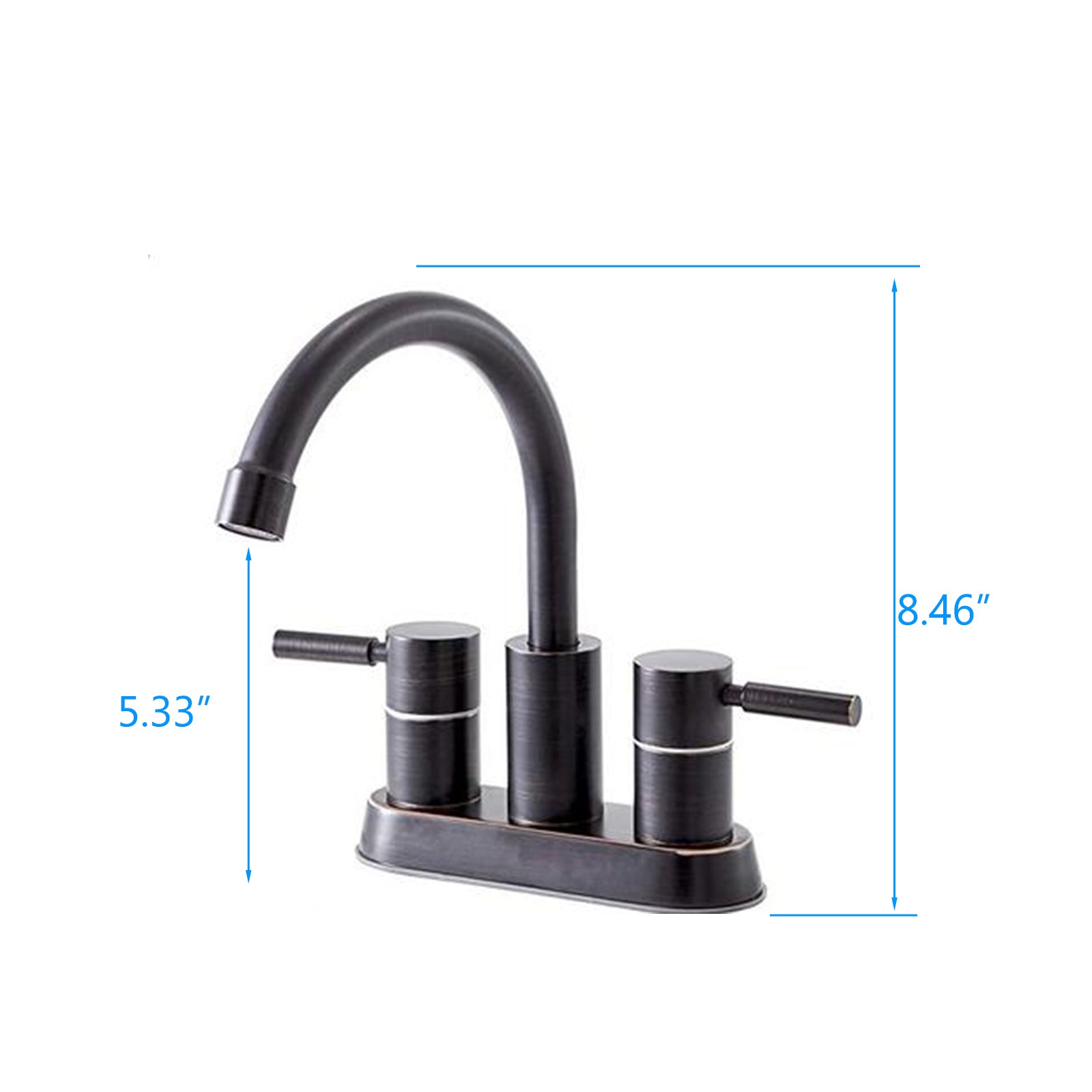 Bathroom Faucet Oil Rubbed Bronze 2 Handle Bathroom Sink Faucet 360 Degree High Arc Swivel Oil Rubbed Bronze Stainless Steel