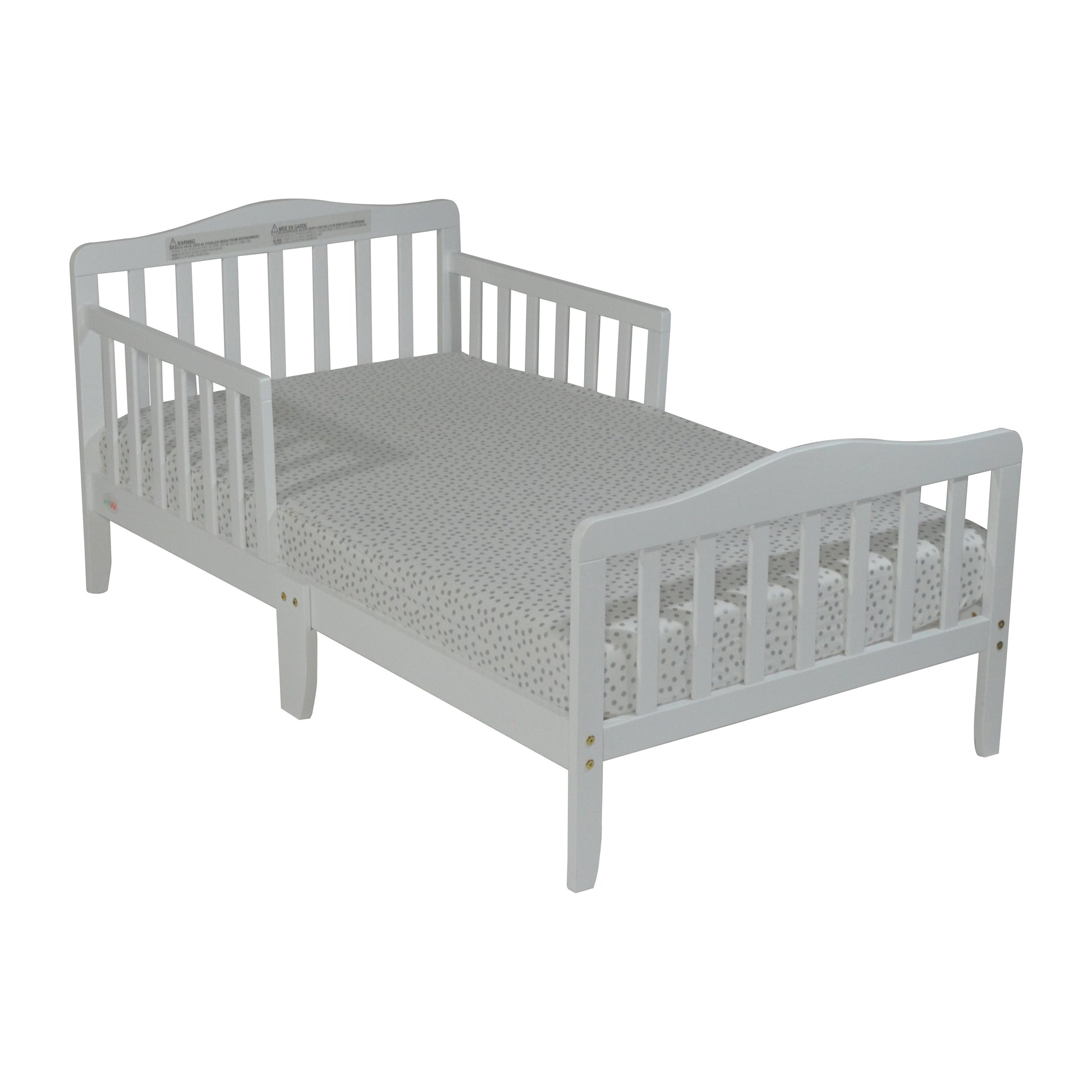 Blaire Toddler Bed White White Solid Wood