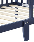 Blaire Toddler Bed Navy Blue Navy Blue Solid Wood