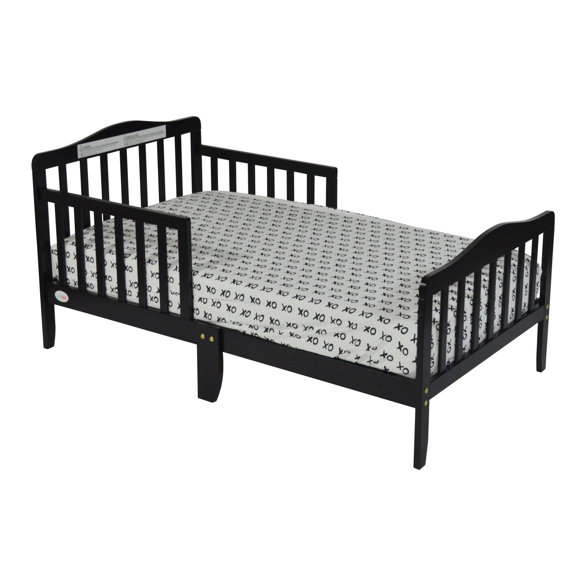 Blaire Toddler Bed Black Black Solid Wood