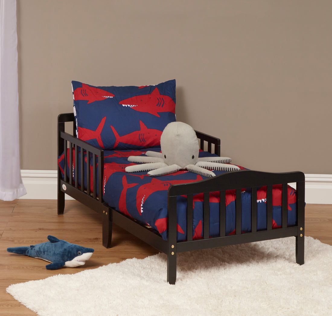 Blaire Toddler Bed Black Black Solid Wood