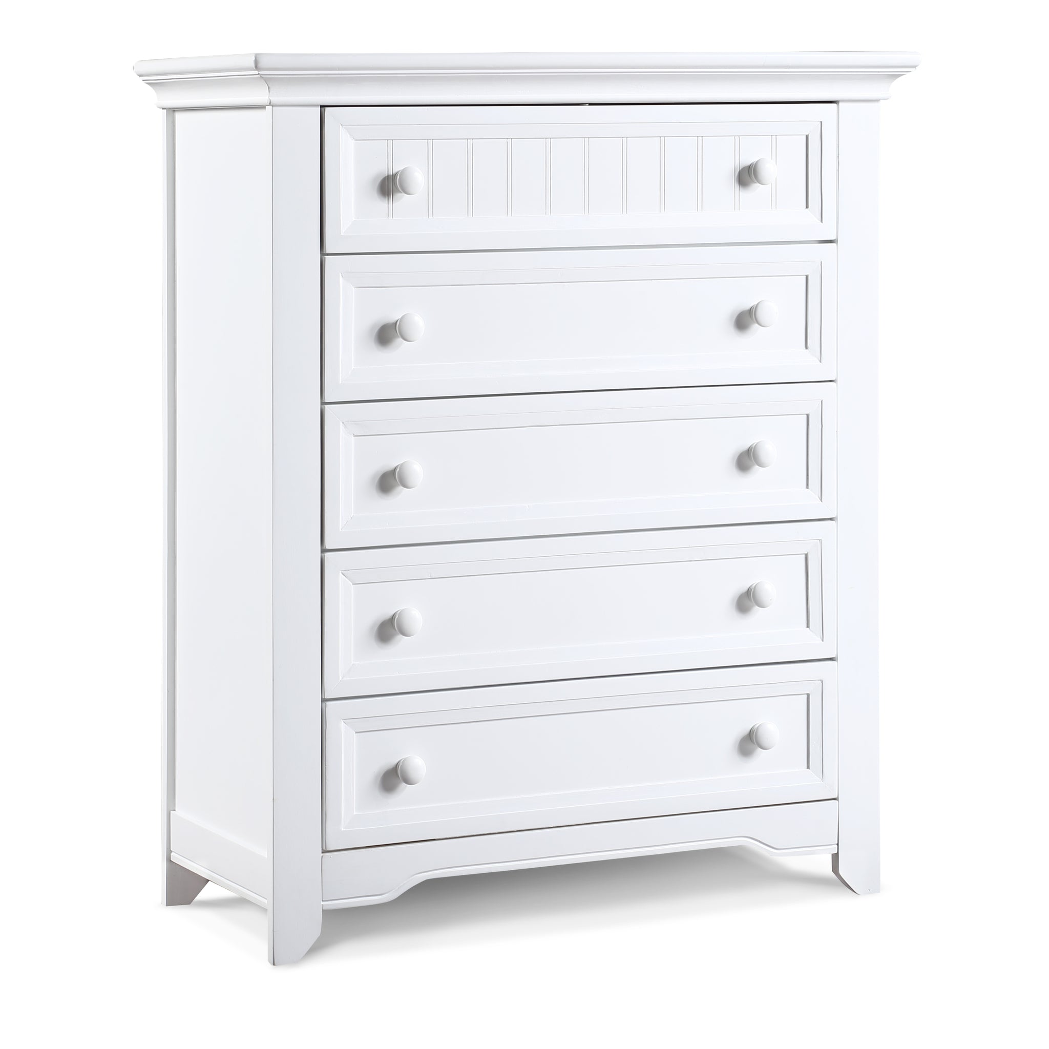 Winchester 5 Drawer Chest White White Solid Wood