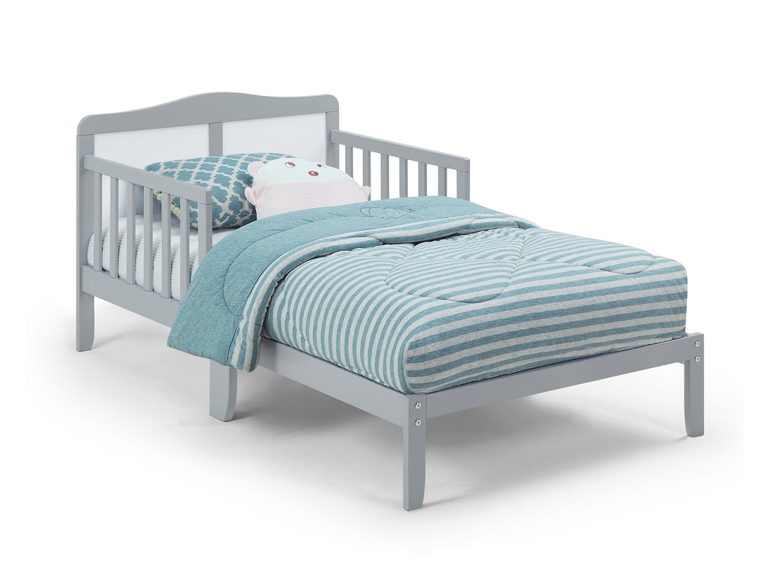 Birdie Toddler Bed Light Gray White Light Gray Solid Wood