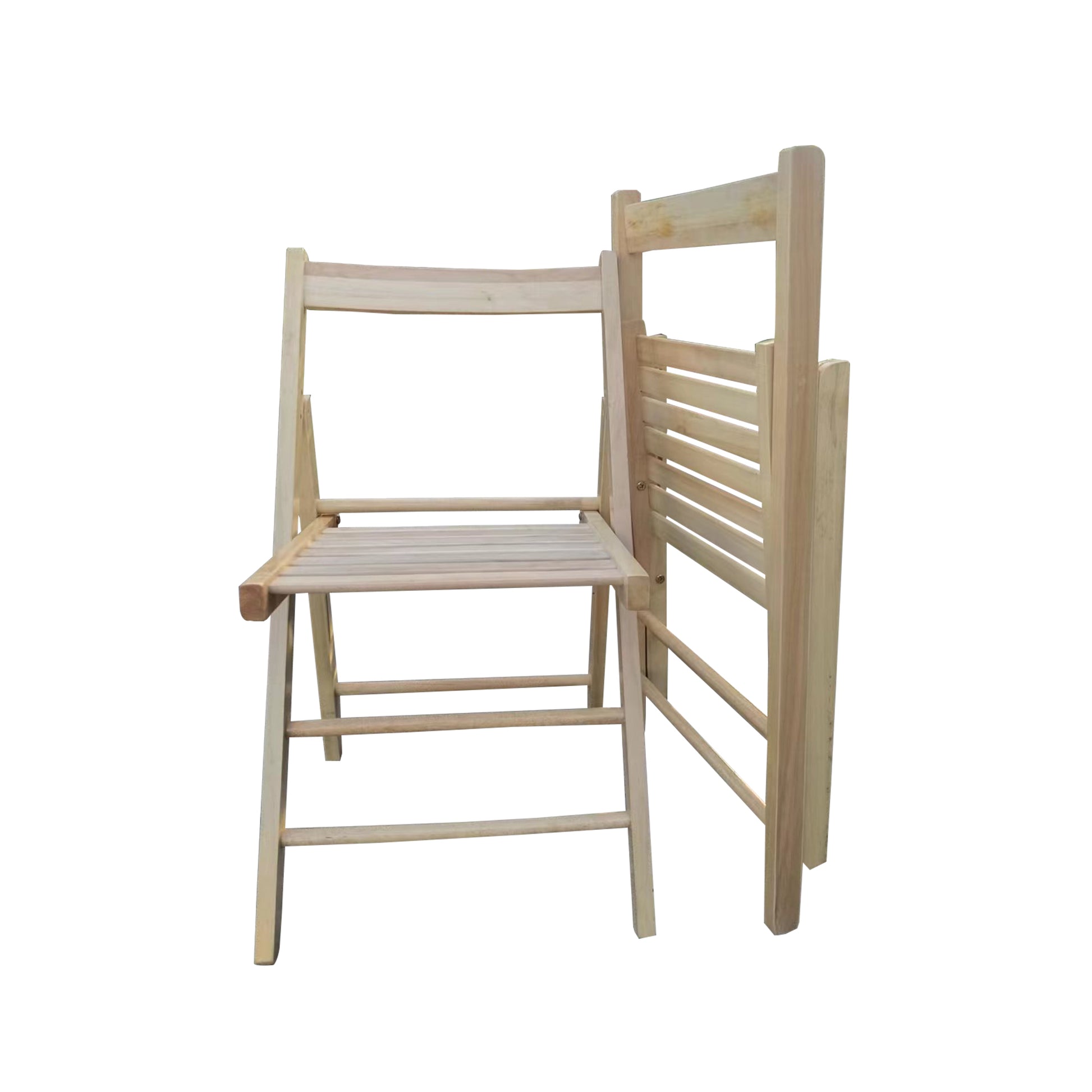 Folding Chair 2 S, Foldable Style Natural Natural Solid Wood