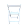 Folding Chair 2 S, Foldable Style White White Solid Wood