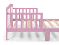 Birdie Toddler Bed Dark Pink White Pink Solid Wood