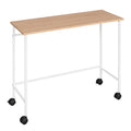 Twin Size Metal Loft Bed With Desk And Shelves,White Twin White Metal