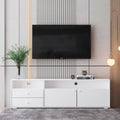 Tv Cabinet, Tv Cabinet, Entertainment Center, Tv Console, Media Console, Brand Hardware, Imported Impregnated Paper, Solid Wood Handle, Can Be Placed In The Living Room, Bedroom,Color:White Antique White Primary Living Space 60 69 Inches 60 69 Inches 65