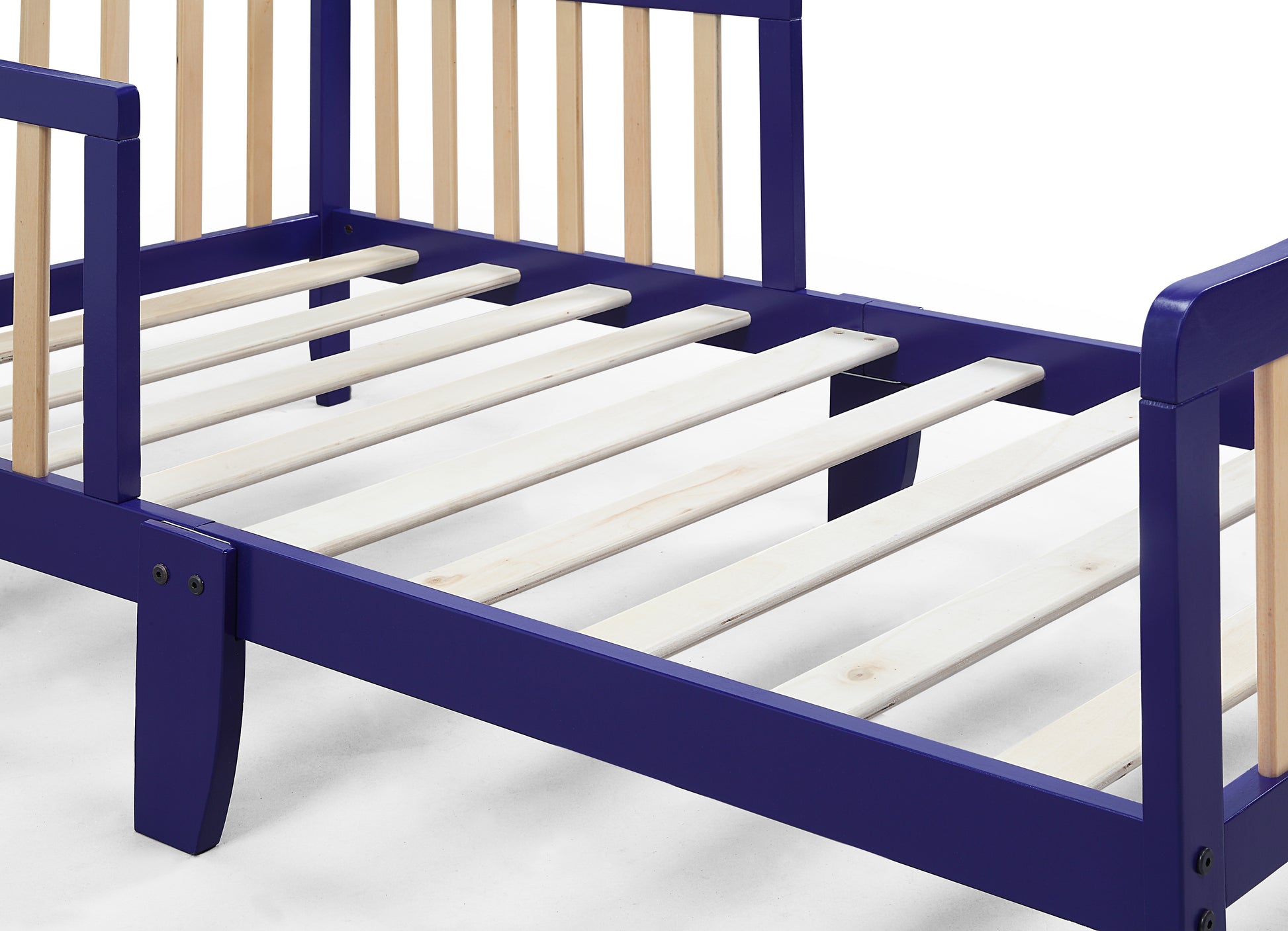 Twain Toddler Bed Blue Natural Blue Solid Wood