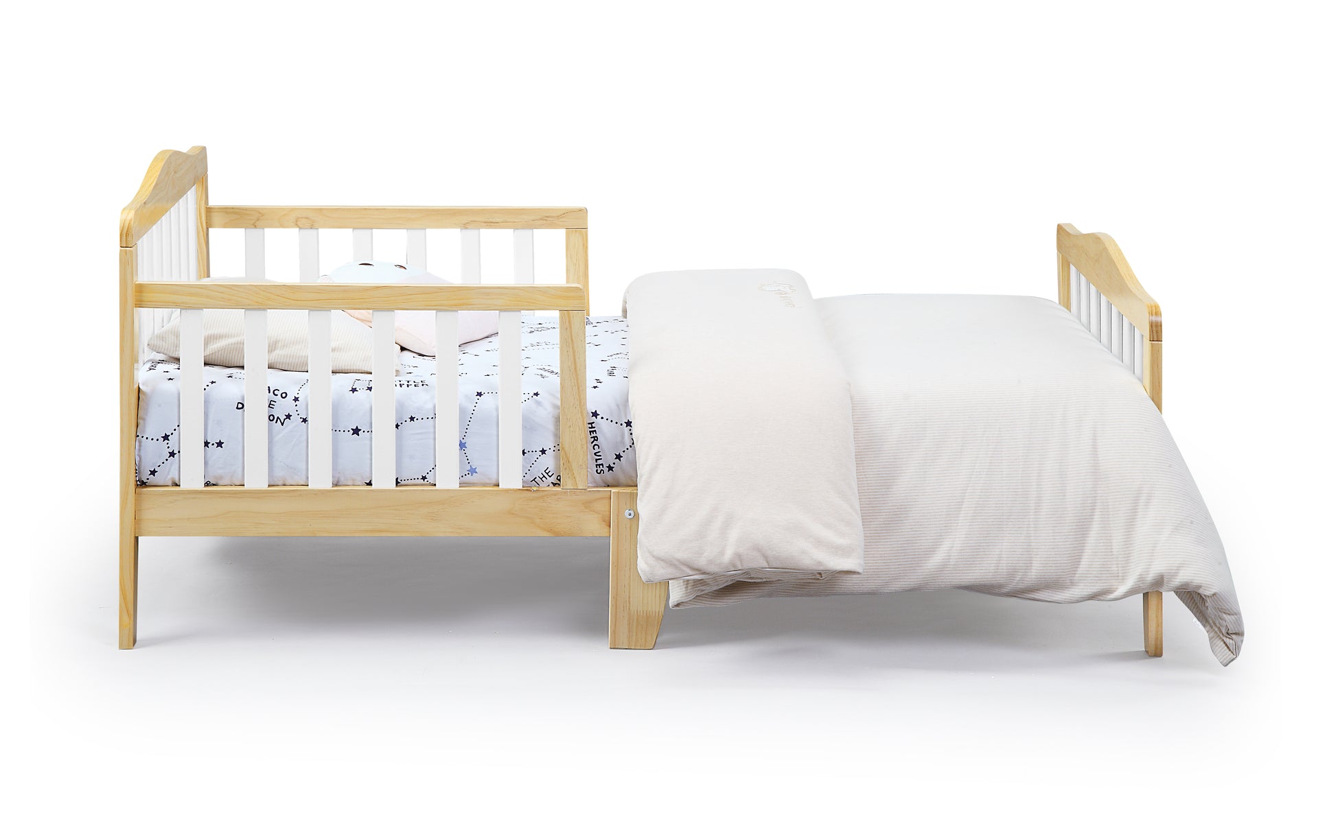 Twain Toddler Bed Natural White Natural Solid Wood