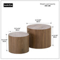 Mdf With Ash Oak Walnut Veneer Sidetable Coffee Table End Table Ottoman Walnut Walnut Mdf