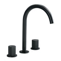 Two Handles Widespread 8 Inch Bathroom Faucet, Matte Black Matte Black Brass