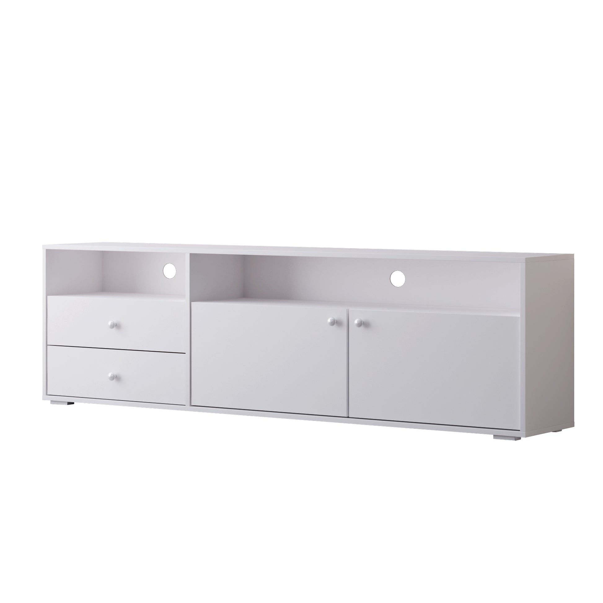 Tv Cabinet, Tv Cabinet, Entertainment Center, Tv Console, Media Console, Brand Hardware, Imported Impregnated Paper, Solid Wood Handle, Can Be Placed In The Living Room, Bedroom,Color:White Antique White Primary Living Space 60 69 Inches 60 69 Inches 65