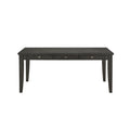 Gray Finish 5Pc Dining Set Table With 6X Drawers And 4X Side Chairs Upholstered Seat Transitional Dining Room Furniture Wood Wood Gray Seats 4 Wood Dining Room Transitional Rectangular Dining Table With Chair Wood