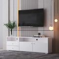 Tv Cabinet, Tv Cabinet, Entertainment Center, Tv Console, Media Console, Brand Hardware, Imported Impregnated Paper, Solid Wood Handle, Can Be Placed In The Living Room, Bedroom,Color:White Antique White Primary Living Space 60 69 Inches 60 69 Inches 65